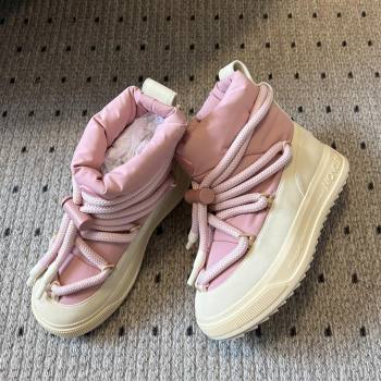 Moncler Altive Mid Snow Boots Pink 2025 (MGN-25122907)