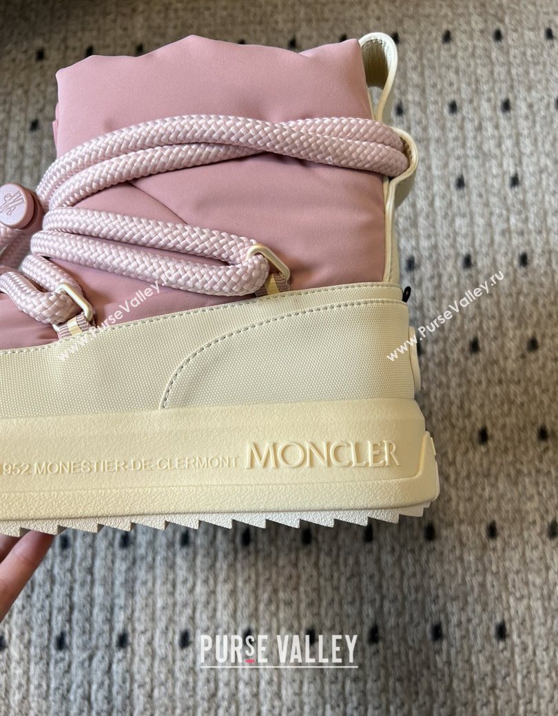 Moncler Altive Mid Snow Boots Pink 2025 (MGN-25122907)