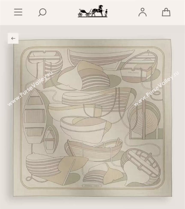 Hermes Cashmere Silk Thalassa Shawl Scarf 140 H1505 Beige 2026 Top (WTZ-26010505)