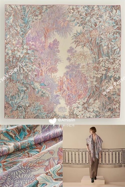 Hermes Cashmere Silk Shawl 140 Scarf H1518 Red 2026 Top (WTZ-26010618)