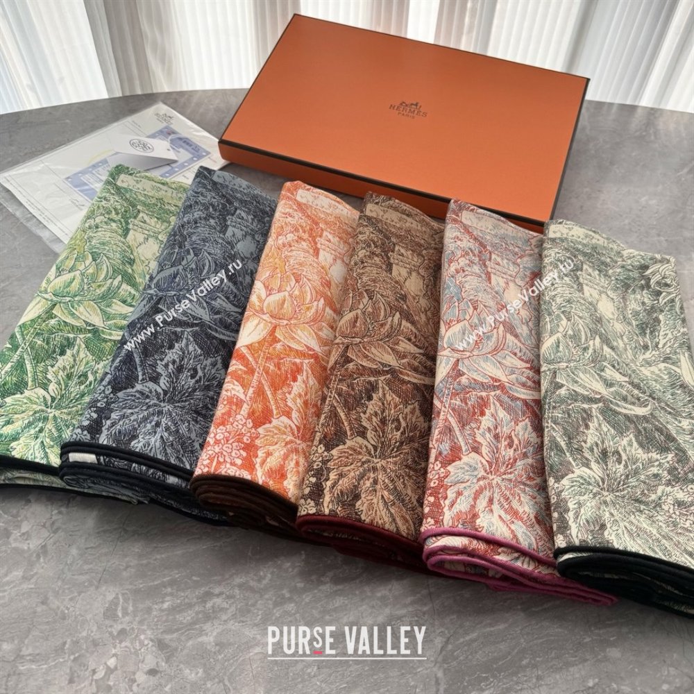 Hermes Cashmere Silk Shawl 140 Scarf H1518 Red 2026 Top (WTZ-26010618)