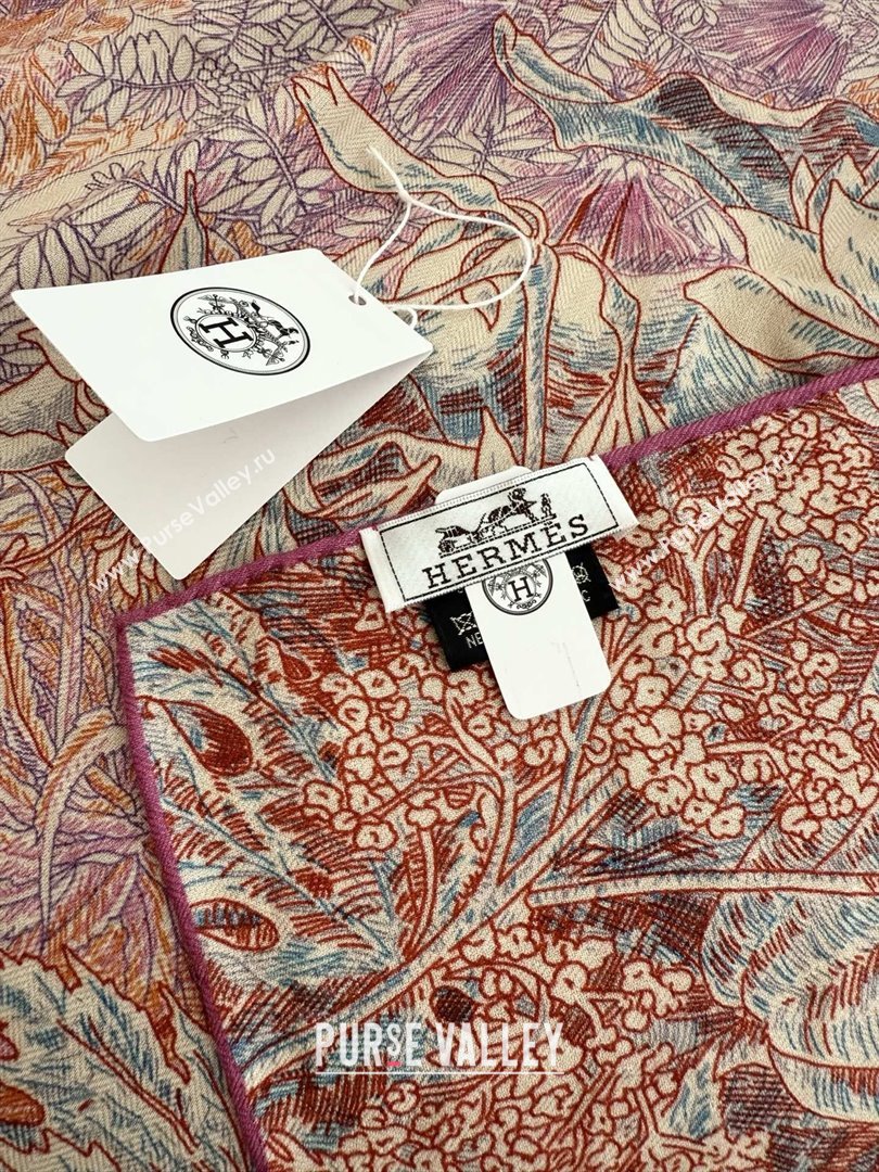 Hermes Cashmere Silk Shawl 140 Scarf H1518 Red 2026 Top (WTZ-26010618)