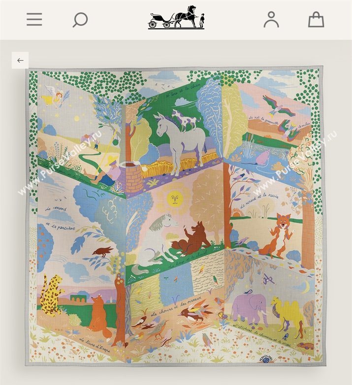 Hermes Cashmere Silk Le Livre dEsope Shawl Scarf 140 H1508 Green 2026 Top (WTZ-26010508)