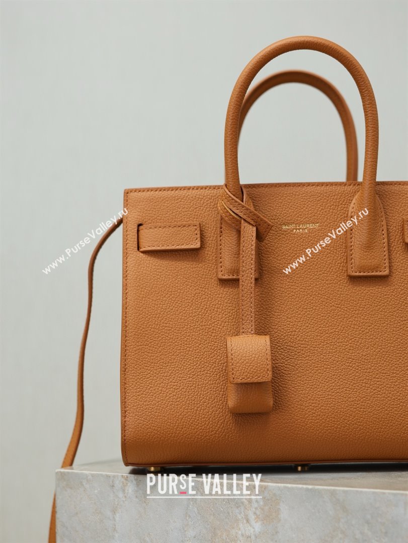 Saint Laurent Sac De Jour Baby Tote bag in Grained Leather 421863/477477 Brown 2026 (YY-26010721)