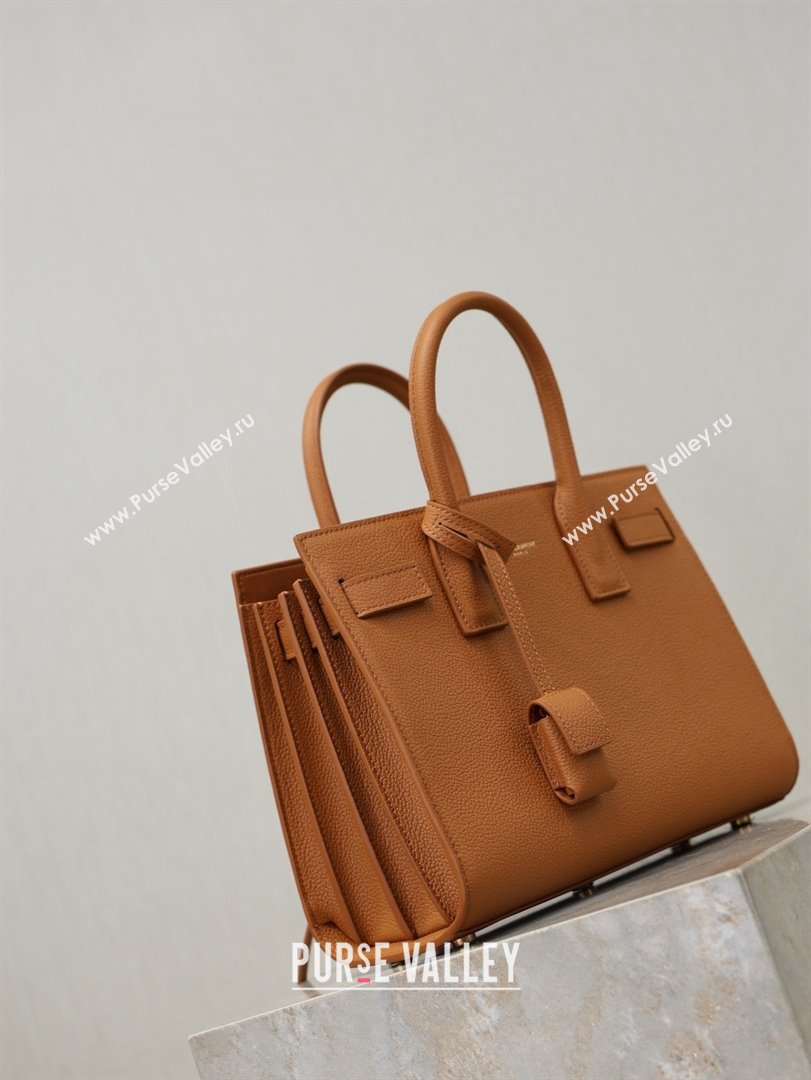 Saint Laurent Sac De Jour Baby Tote bag in Grained Leather 421863/477477 Brown 2026 (YY-26010721)