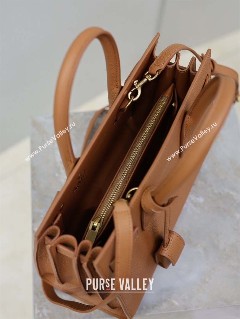 Saint Laurent Sac De Jour Baby Tote bag in Grained Leather 421863/477477 Brown 2026 (YY-26010721)