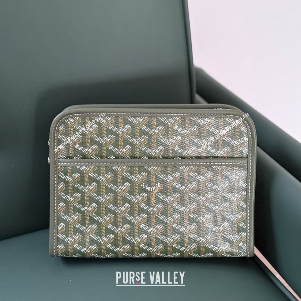 Goyard Jouvence PM Toiletry Clutch Bag 020800 Khaki Green 2025 (ZH-26011501)