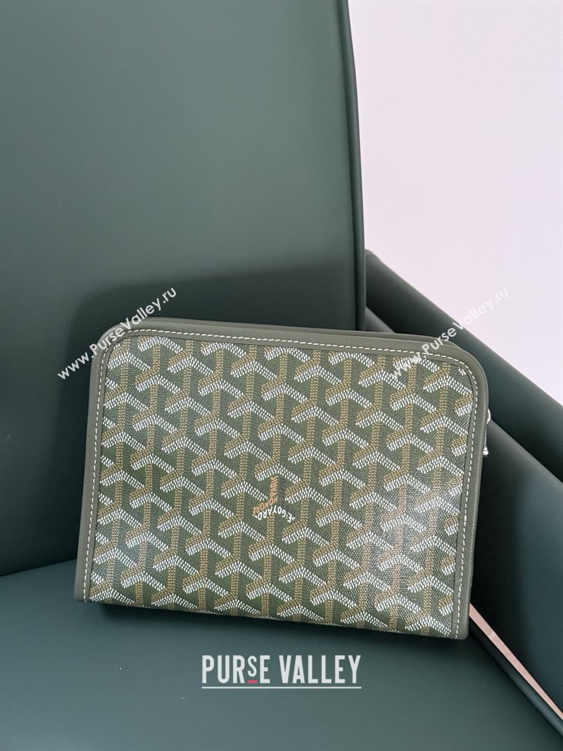Goyard Jouvence PM Toiletry Clutch Bag 020800 Khaki Green 2025 (ZH-26011501)