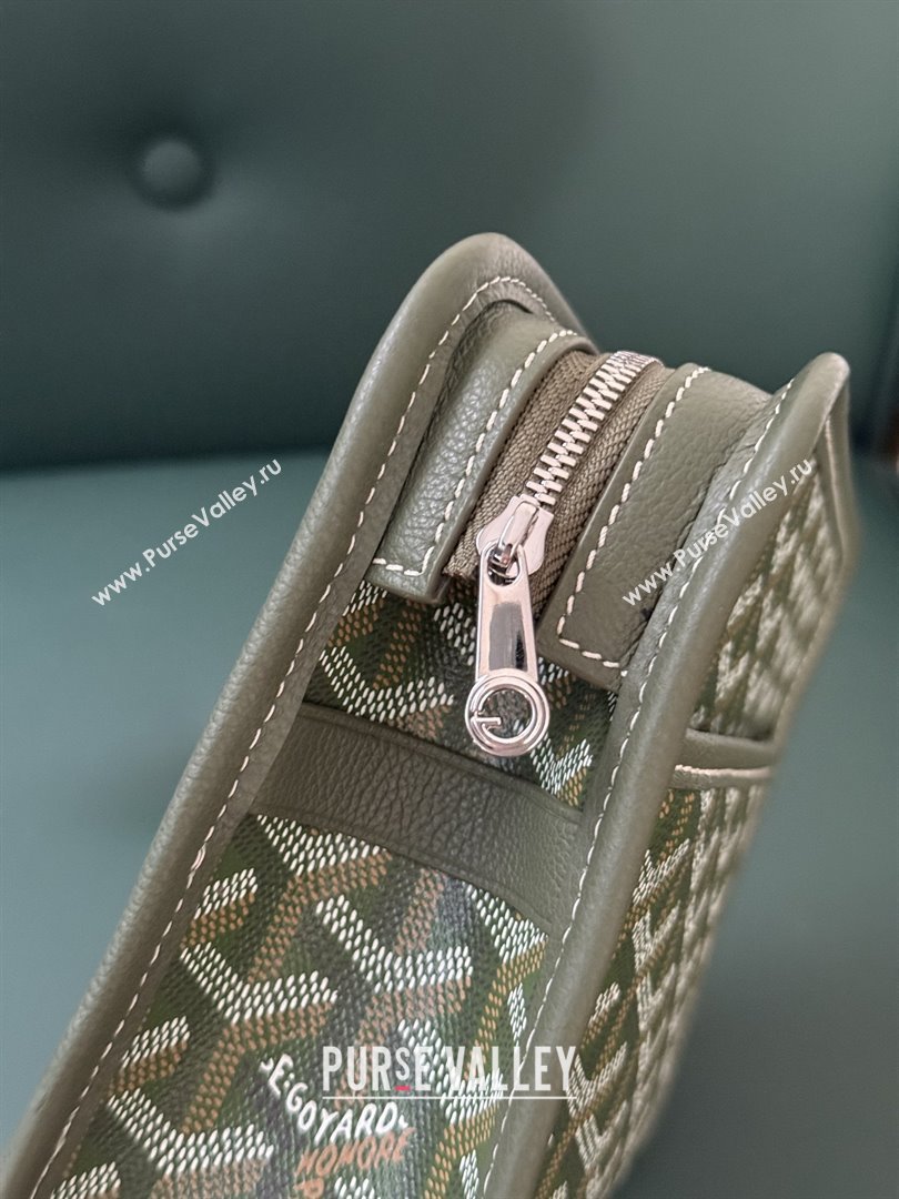 Goyard Jouvence PM Toiletry Clutch Bag 020800 Khaki Green 2025 (ZH-26011501)