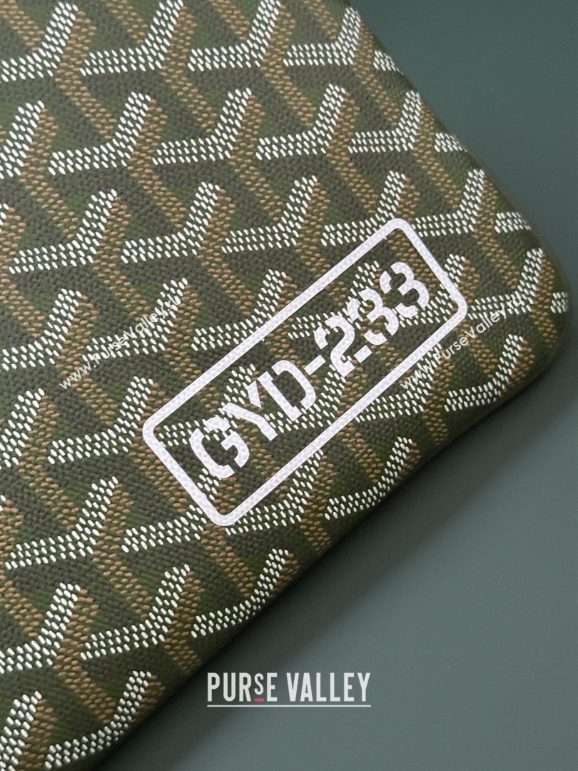 Goyard Senat MM Pocket Pouch 1061 Khaki Green 2025 (ZH-26011502)