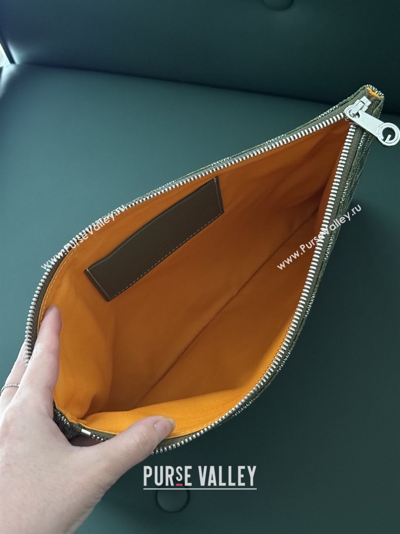 Goyard Senat MM Pocket Pouch 1061 Khaki Green 2025 (ZH-26011502)