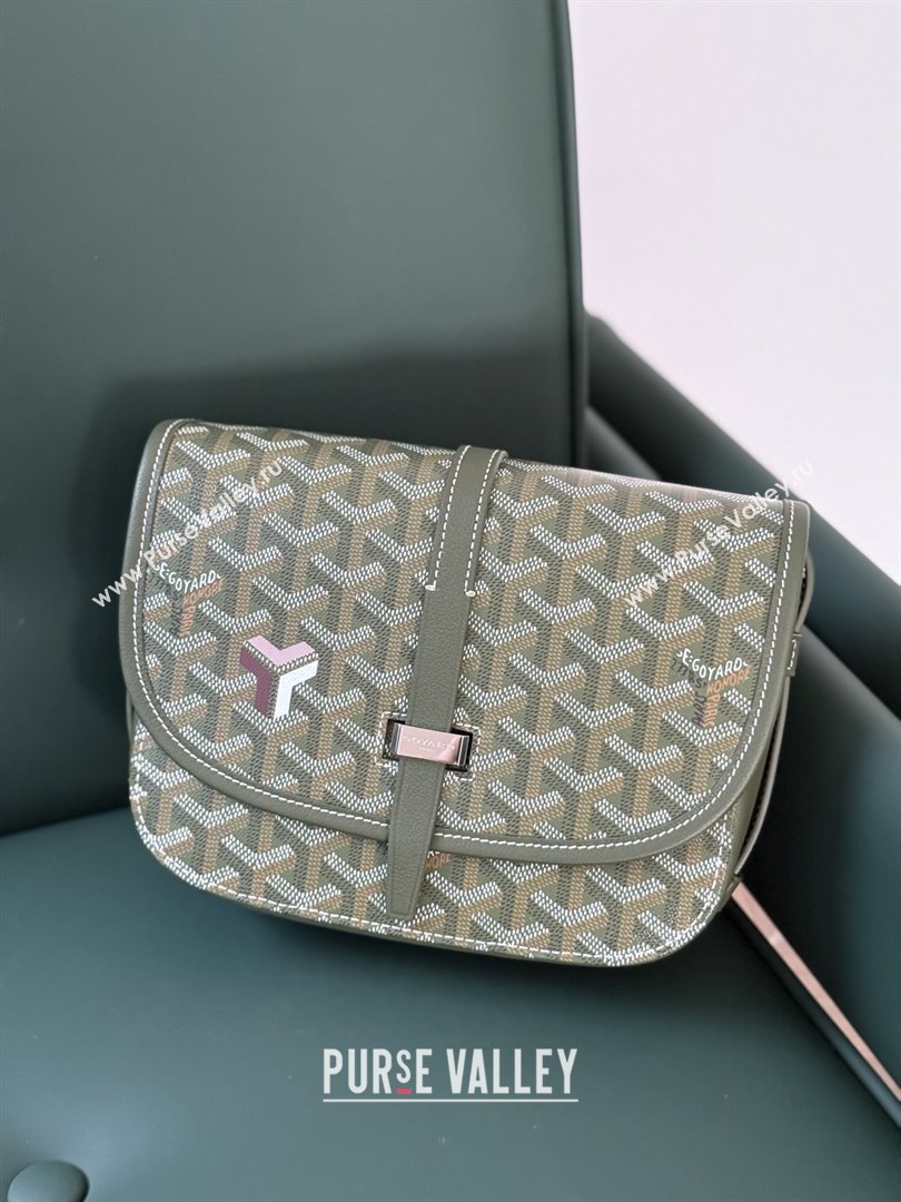 Goyard Belvedere PM Crossbody Bag 8016 Khaki Green 2025 (ZH-26011504)