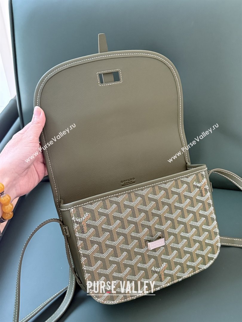 Goyard Belvedere PM Crossbody Bag 8016 Khaki Green 2025 (ZH-26011504)