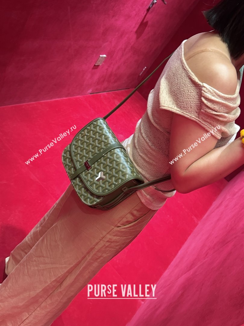Goyard Belvedere PM Crossbody Bag 8016 Khaki Green 2025 (ZH-26011504)