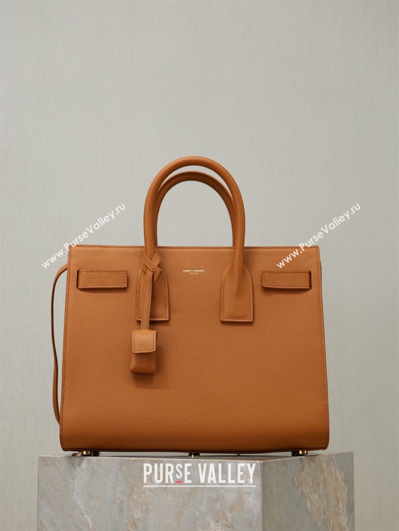 Saint Laurent Sac De Jour Small Tote bag in Grained Leather 378299 Brown 2026 (YY-26010722)