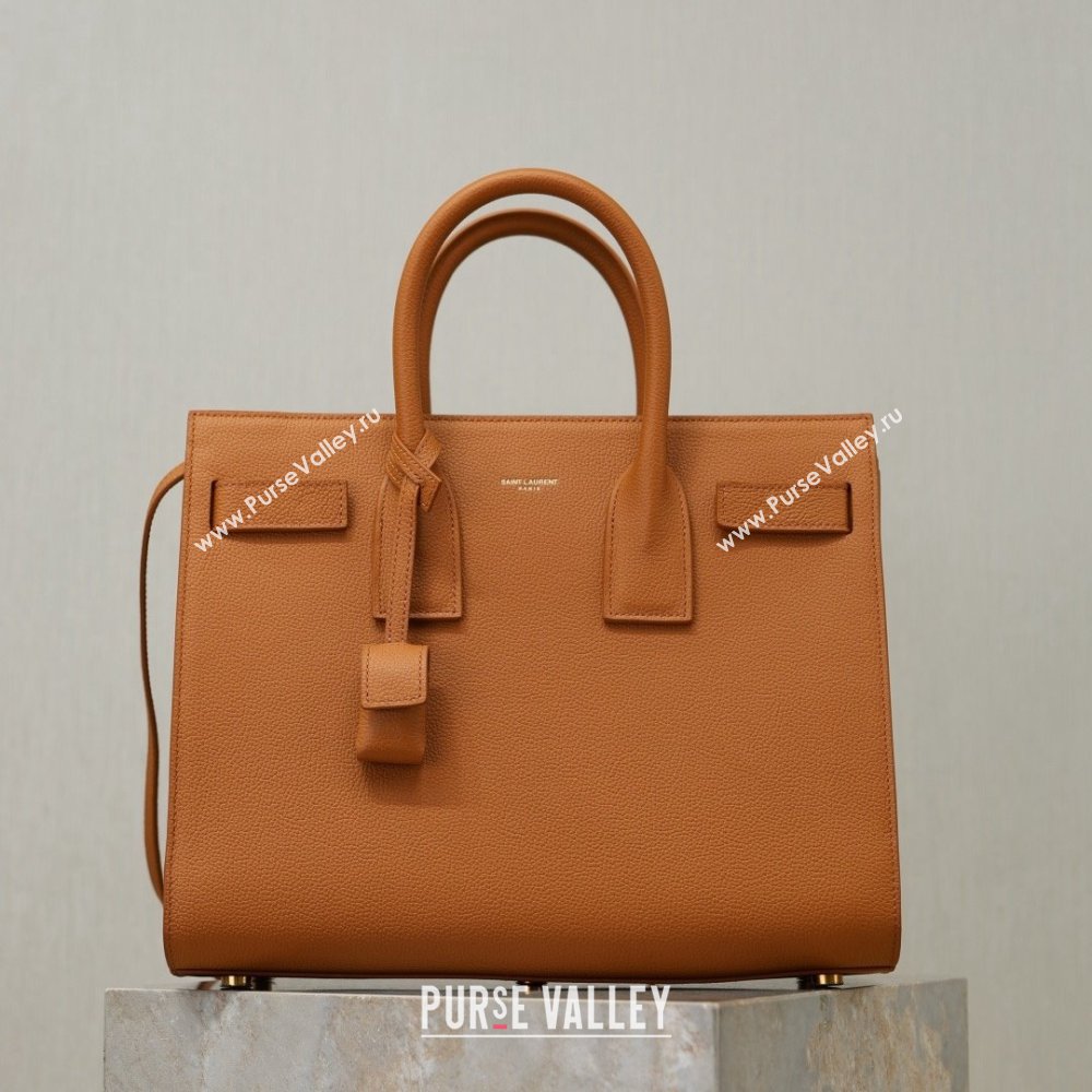 Saint Laurent Sac De Jour Small Tote bag in Grained Leather 378299 Brown 2026 (YY-26010722)