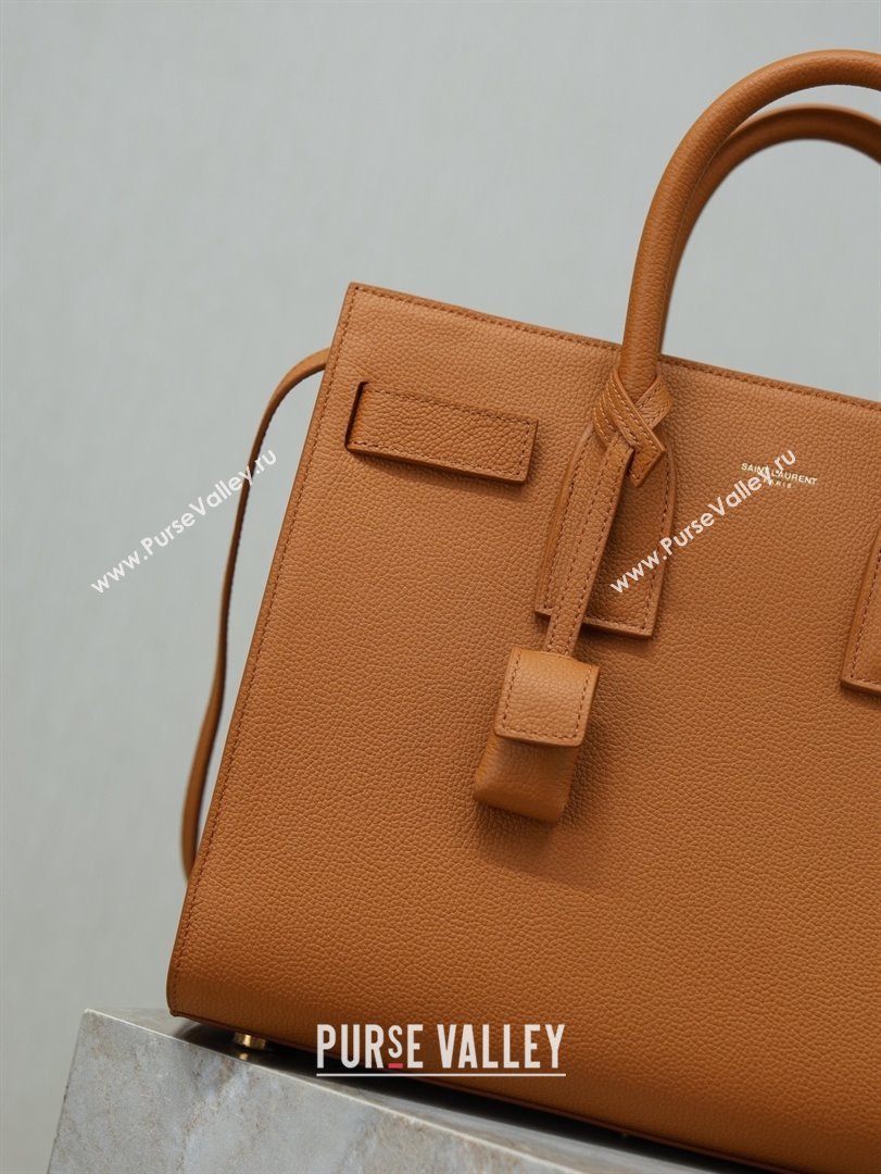 Saint Laurent Sac De Jour Small Tote bag in Grained Leather 378299 Brown 2026 (YY-26010722)