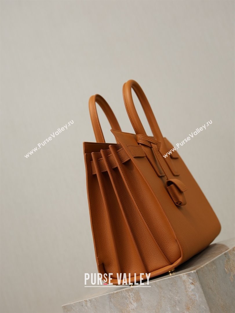 Saint Laurent Sac De Jour Small Tote bag in Grained Leather 378299 Brown 2026 (YY-26010722)
