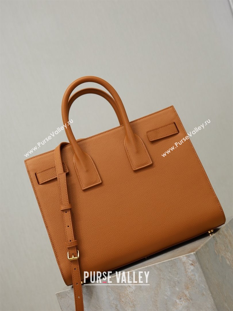Saint Laurent Sac De Jour Small Tote bag in Grained Leather 378299 Brown 2026 (YY-26010722)