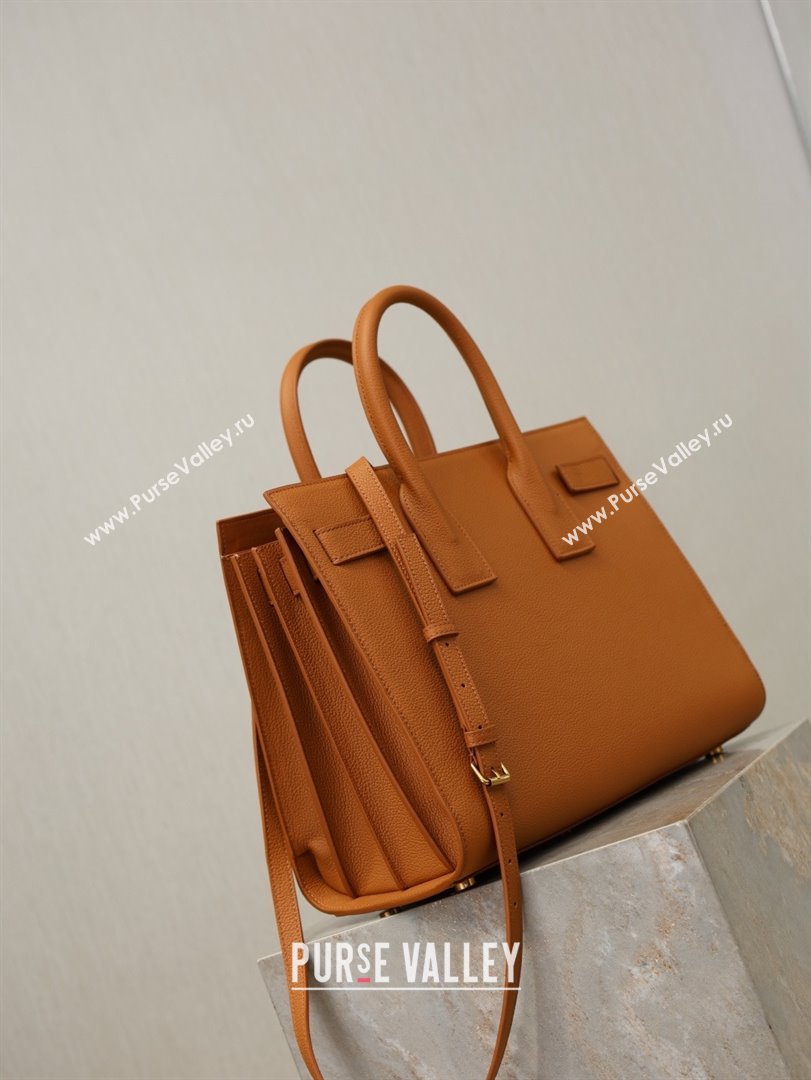 Saint Laurent Sac De Jour Small Tote bag in Grained Leather 378299 Brown 2026 (YY-26010722)