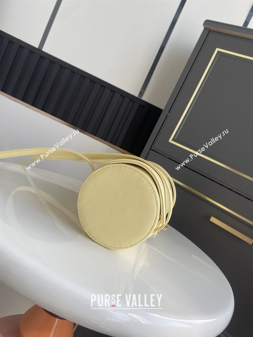 Chanel Small Bowling Bag in Yellow Grained Shiny Calfskin AS6143 Spring-Summer 2026 (GANEN-26021211)