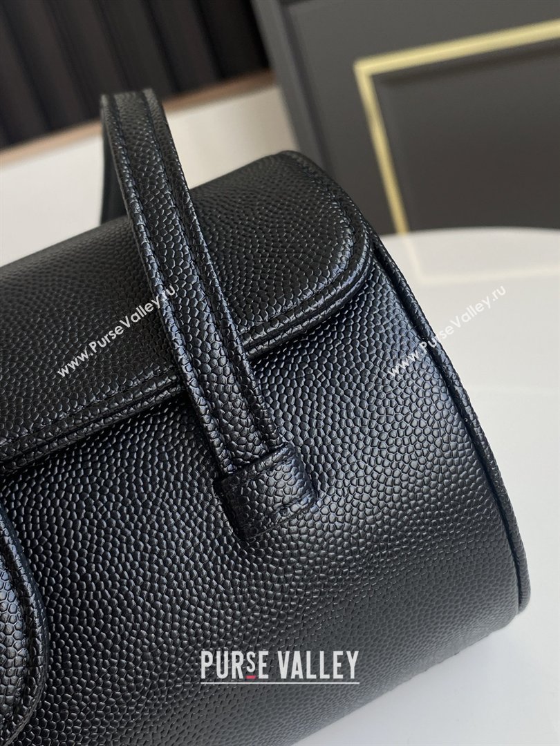 Chanel Small Bowling Bag in Black Grained Shiny Calfskin AS6143 Spring-Summer 2026 (GANEN-26021209)