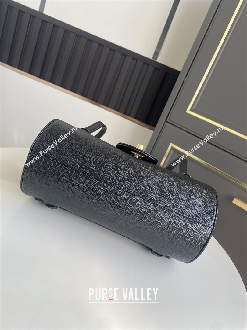 Chanel Small Bowling Bag in Black Grained Shiny Calfskin AS6143 Spring-Summer 2026 (GANEN-26021209)