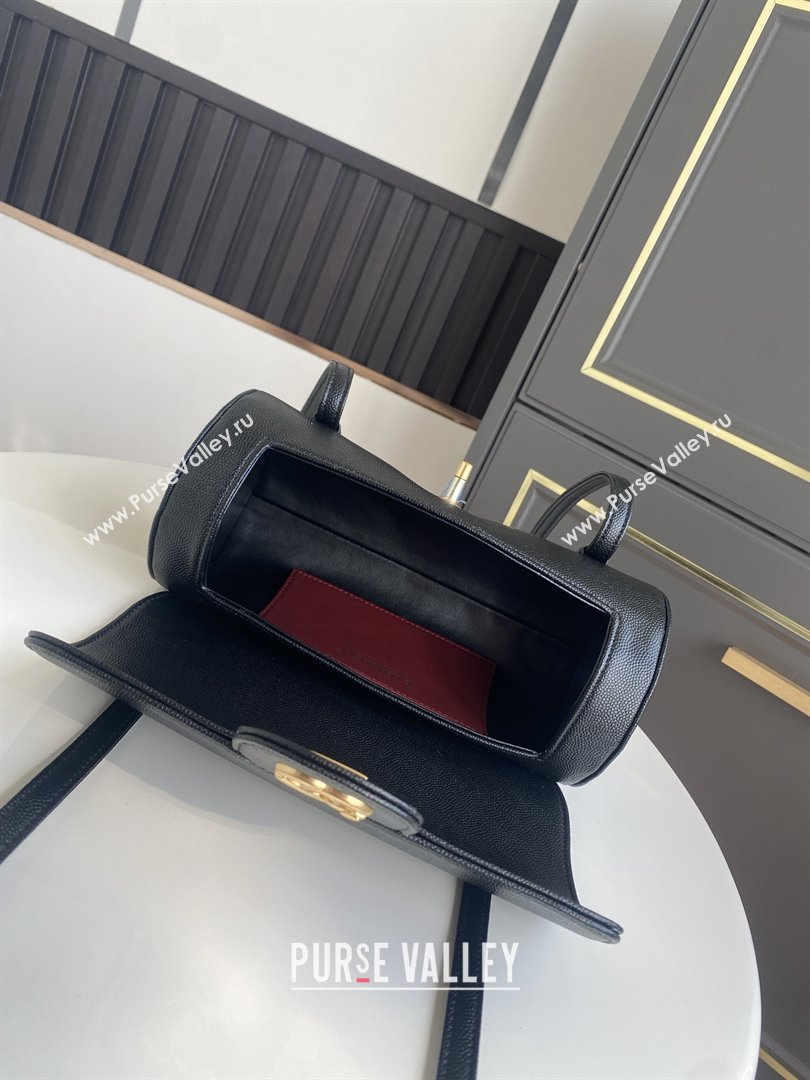 Chanel Small Bowling Bag in Black Grained Shiny Calfskin AS6143 Spring-Summer 2026 (GANEN-26021209)