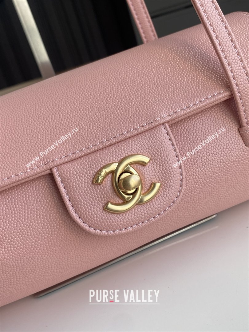 Chanel Small Bowling Bag in Pink Grained Shiny Calfskin AS6143 Spring-Summer 2026 (GANEN-26021210)