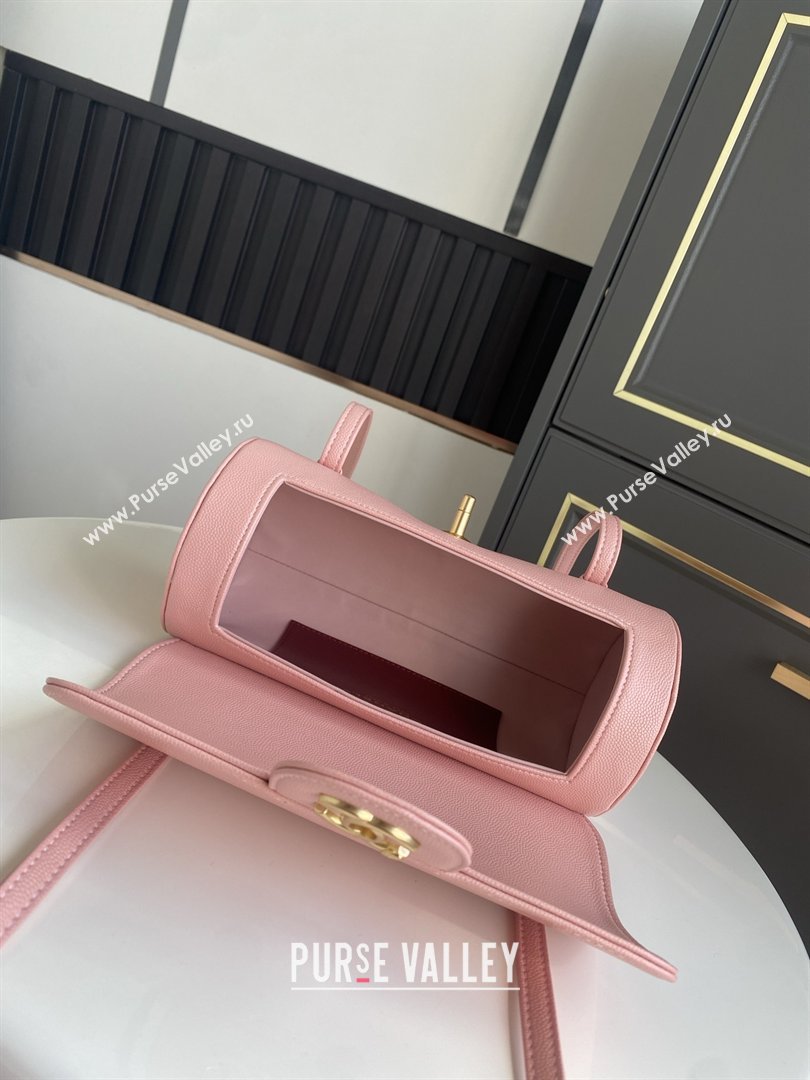 Chanel Small Bowling Bag in Pink Grained Shiny Calfskin AS6143 Spring-Summer 2026 (GANEN-26021210)