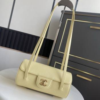 Chanel Small Bowling Bag in Yellow Grained Shiny Calfskin AS6143 Spring-Summer 2026 (GANEN-26021211)