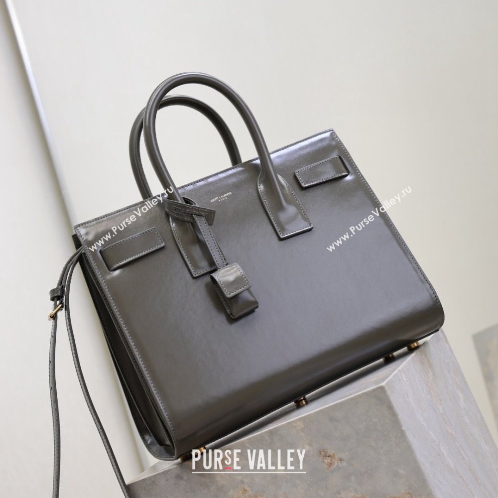 Saint Laurent Sac De Jour Small Tote bag in Grey Calfskin 378299 2026 (YY-26011311)