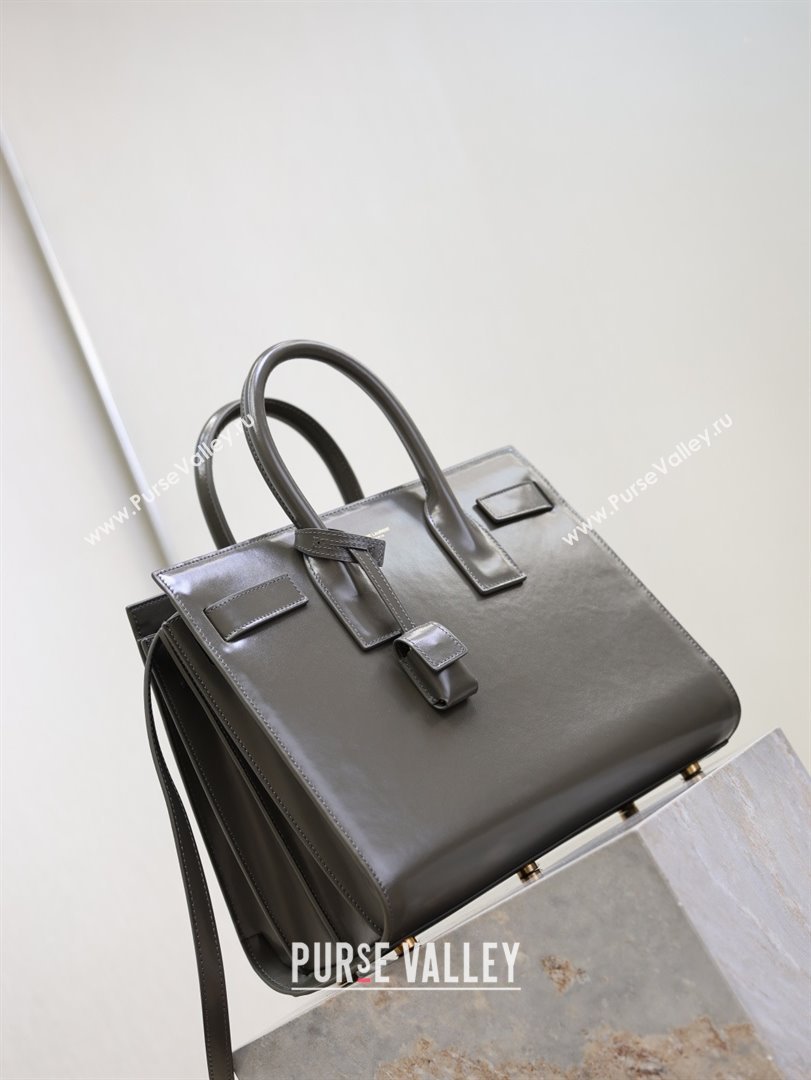 Saint Laurent Sac De Jour Small Tote bag in Grey Calfskin 378299 2026 (YY-26011311)