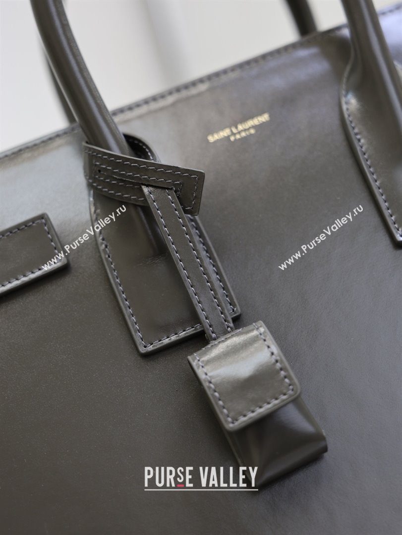 Saint Laurent Sac De Jour Small Tote bag in Grey Calfskin 378299 2026 (YY-26011311)