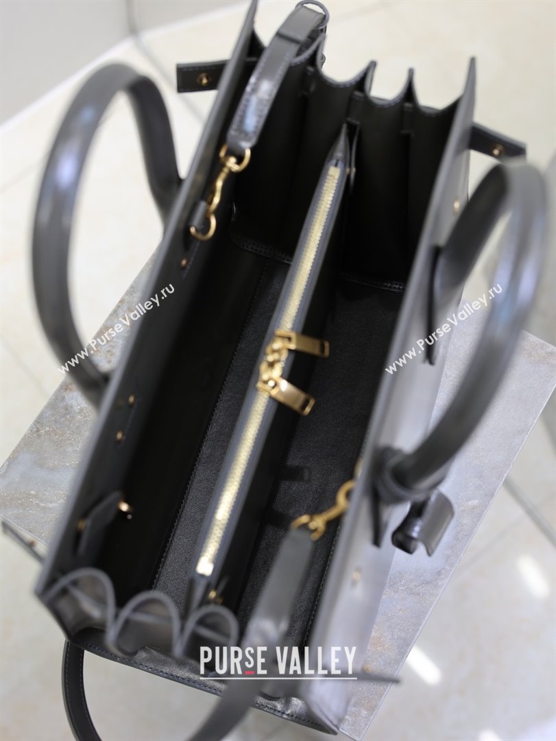 Saint Laurent Sac De Jour Small Tote bag in Grey Calfskin 378299 2026 (YY-26011311)