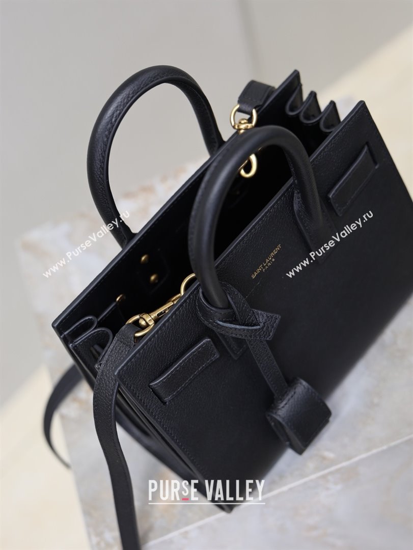 Saint Laurent Sac De Jour Nano Tote bag in Grained Calfskin 717440 Black 2026 (YY-26011301)