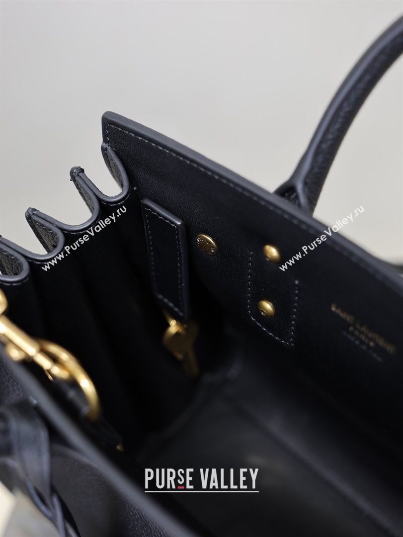 Saint Laurent Sac De Jour Nano Tote bag in Grained Calfskin 717440 Black 2026 (YY-26011301)