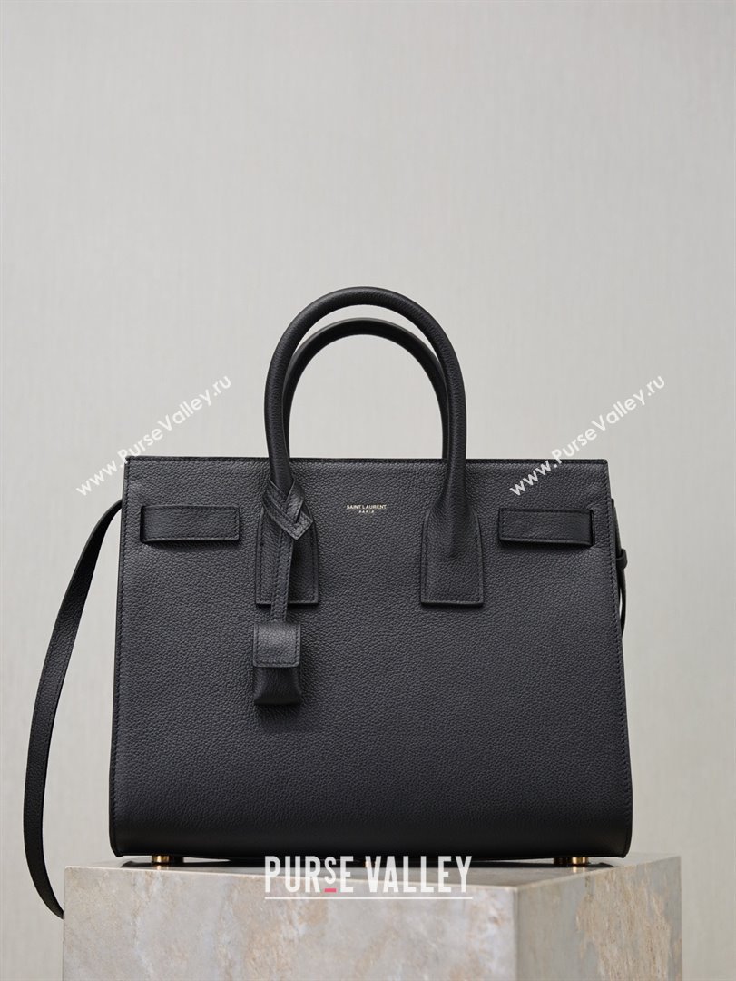 Saint Laurent Sac De Jour Small Tote bag in Grained Leather 378299 Black 2026 (YY-26011303)