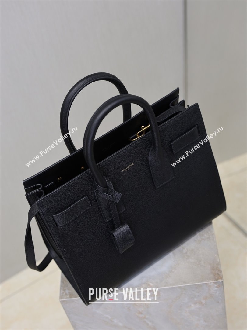 Saint Laurent Sac De Jour Small Tote bag in Grained Leather 378299 Black 2026 (YY-26011303)