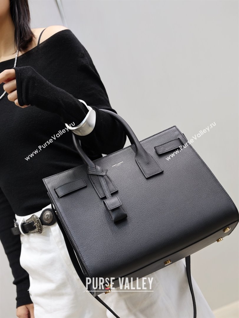 Saint Laurent Sac De Jour Small Tote bag in Grained Leather 378299 Black 2026 (YY-26011303)
