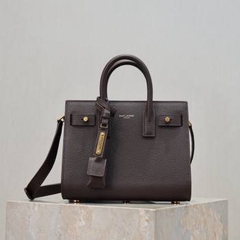 Saint Laurent Sac De Jour Nano Tote bag in Grained Calfskin 717440 Coffee 2026 (YY-26011305)