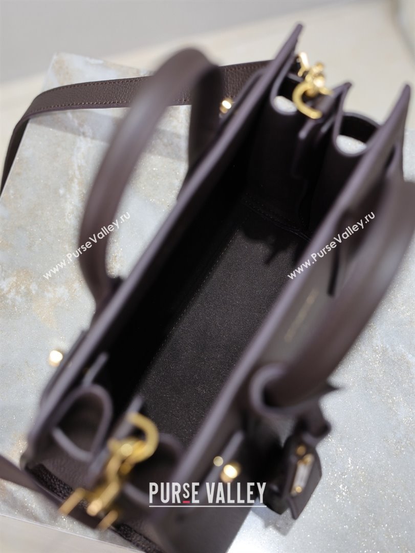 Saint Laurent Sac De Jour Nano Tote bag in Grained Calfskin 717440 Coffee 2026 (YY-26011305)