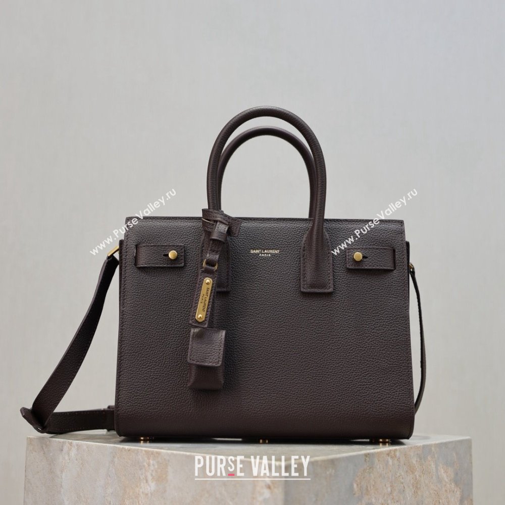 Saint Laurent Sac De Jour Baby Tote bag in Grained Leather 421863/477477 Coffee 2026 (YY-26011306)