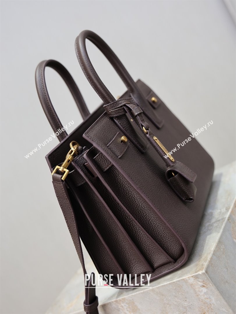 Saint Laurent Sac De Jour Baby Tote bag in Grained Leather 421863/477477 Coffee 2026 (YY-26011306)