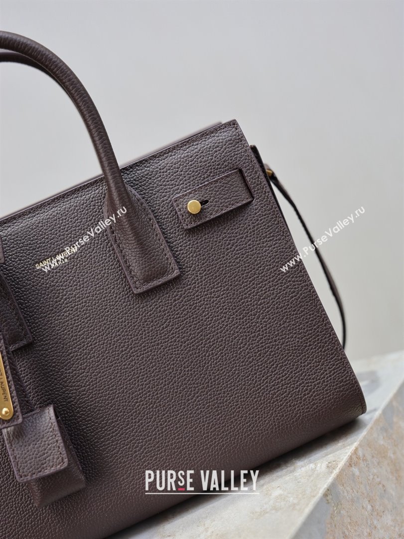 Saint Laurent Sac De Jour Baby Tote bag in Grained Leather 421863/477477 Coffee 2026 (YY-26011306)