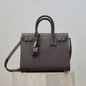 Saint Laurent Sac De Jour Small Tote bag in Grained Leather 378299 Coffee 2026 (YY-26011307)