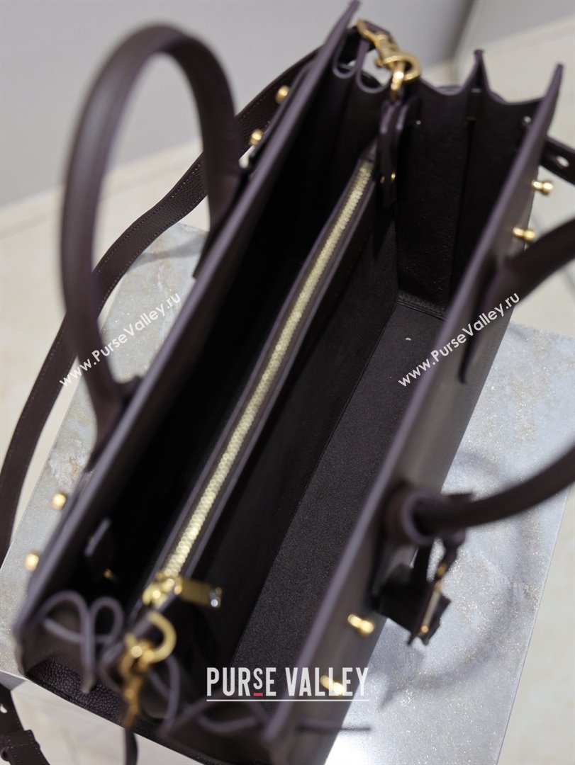 Saint Laurent Sac De Jour Small Tote bag in Grained Leather 378299 Coffee 2026 (YY-26011307)