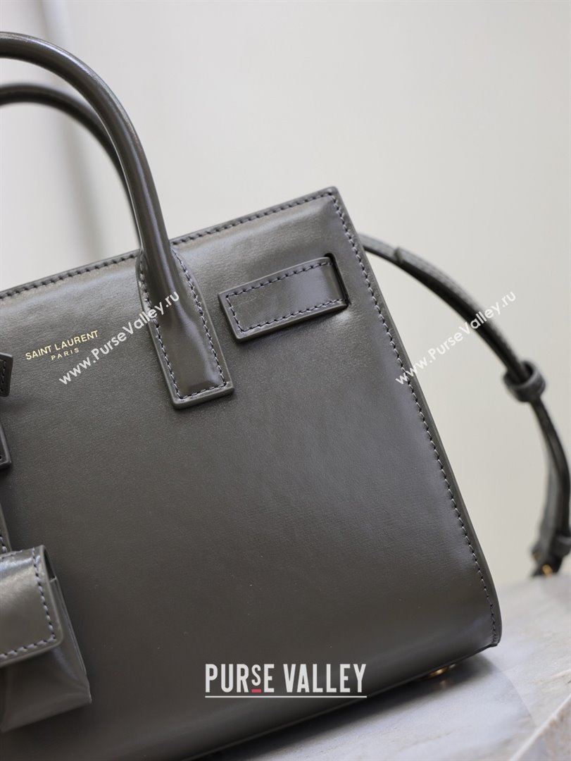 Saint Laurent Sac De Jour Nano Tote bag in Grey Calfskin 717440 2026 (YY-26011309)