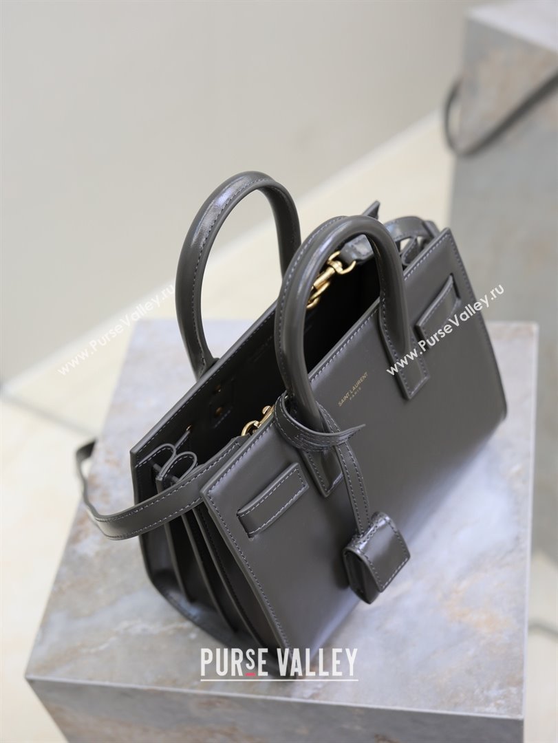 Saint Laurent Sac De Jour Nano Tote bag in Grey Calfskin 717440 2026 (YY-26011309)