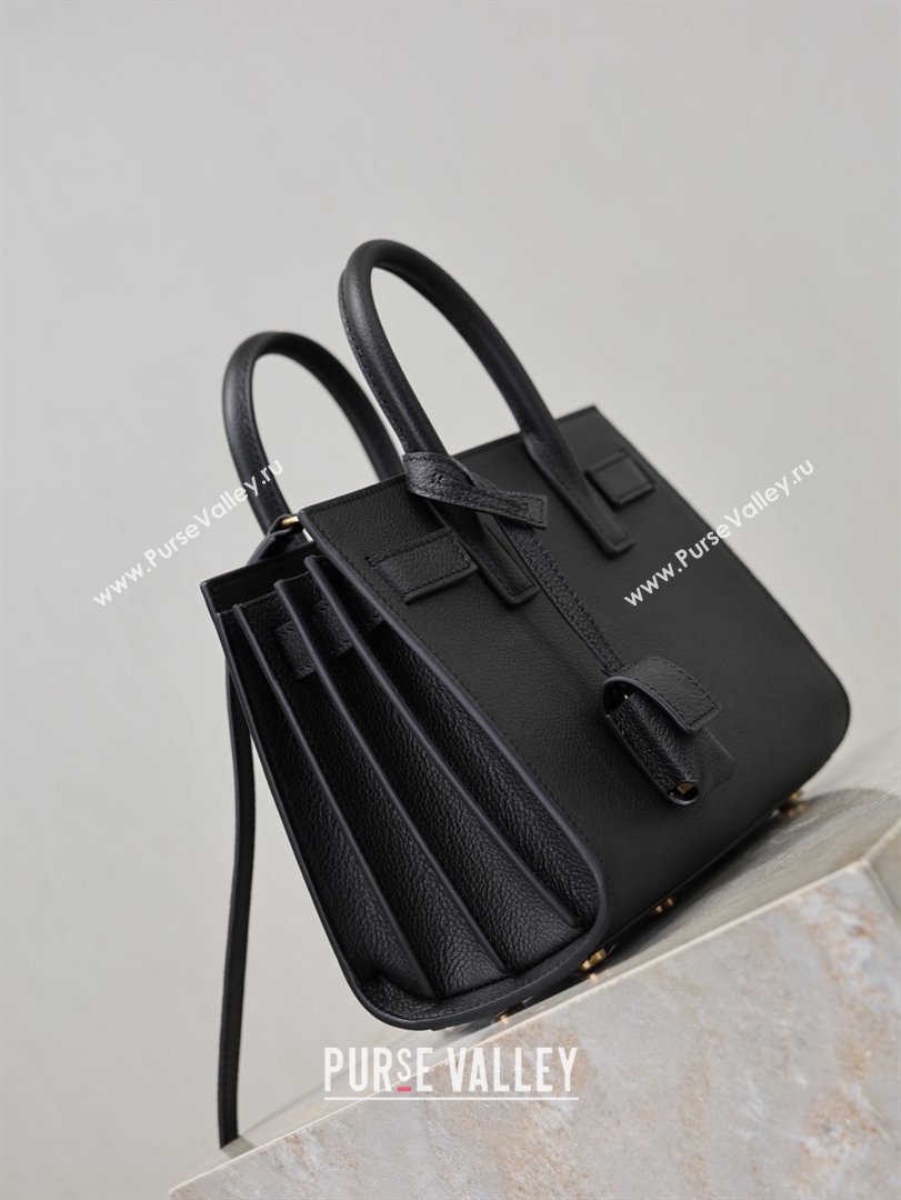Saint Laurent Sac De Jour Nano Tote bag in Grained Calfskin 717440 Black 2026 (YY-26011301)